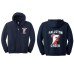 Fallston Cougars navy pompom full zip hooded sweatshirt Fallston Cougars navy pompom full zip hooded sweatshirt