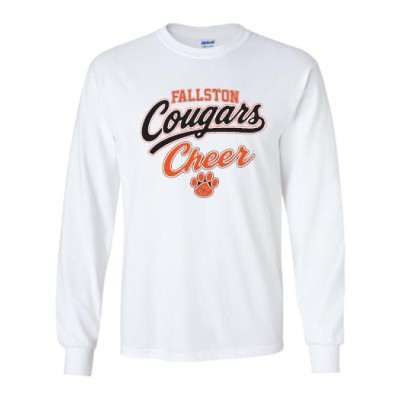 *Fallston High School white long sleeve tee *Fallston High School white long sleeve tee
