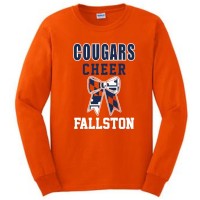 *Fallston Cheer long sleeve practice tee 2026 (ORANGE)