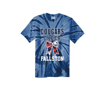*Fallston Cheer navy tie dye tee 2026