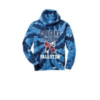 *Fallston cheer navy  tie dye hooded sweatshirt 2026