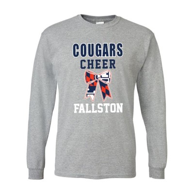  *Fallston Cheer long sleeve tee 2026 (GRAY)