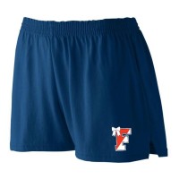 *Fallston Cheer practice short GIRLS with bow (NAVY)