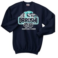 *Harford Cheerleading crew neck sweatshirt Crush