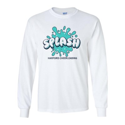 *Harford Cheerleading NEW Splash long sleeve team tee *Harford Cheerleading NEW Splash long sleeve team tee