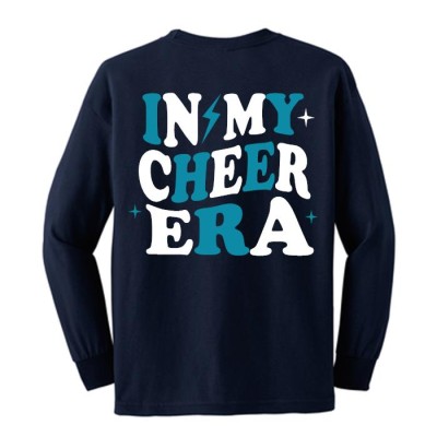 Harford Cheerleading "In My Cheer Era" navy long sleeve tee Harford Cheerleading "In My Cheer Era" navy long sleeve tee