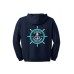 Harford Cheerleading navy new anchor hooded sweatshirt