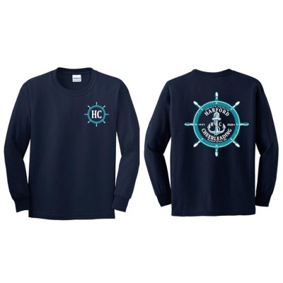 Harford Cheerleading navy new anchor long sleeve