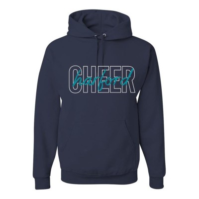 Harford Cheerleading CHEER cursive hood