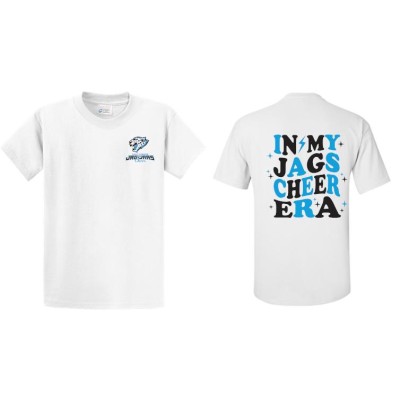 Jaguars "In My Jags Cheer Era" white tee Jaguars "In My Jags Cheer Era" white tee