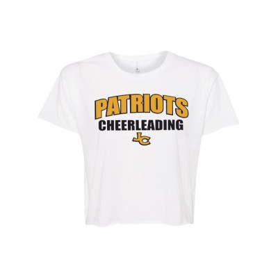 John Carroll Patriots Team white crop tee