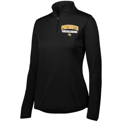 John Carroll Patriots Cheerleading Ladies quarter Zip pullover (black) John Carroll Patriots Cheerleading Ladies quarter Zip pullover (black)