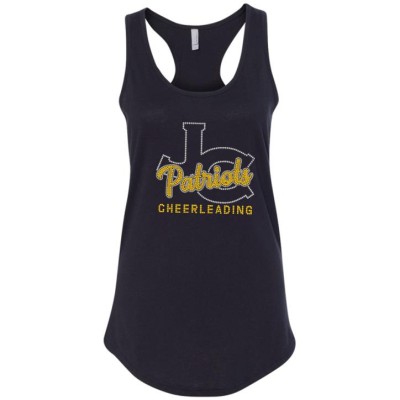 John Carroll Patriots RHINESTONE Team racerback tank top