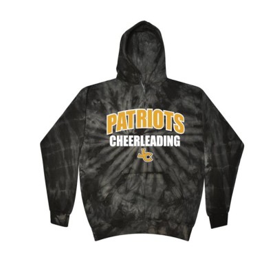John Carroll Patriots tye dye hooded sweatshirt