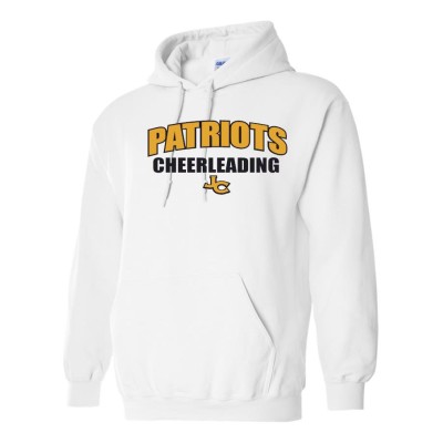 John Carroll Patriots Cheerleading hooded sweatshirt ( white)