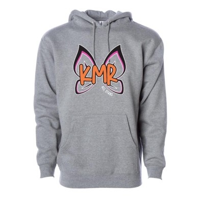 KMR gray hooded sweatshirt