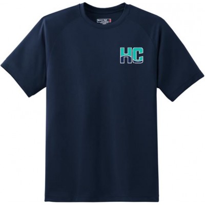 Harford Cheerleading HC logo short sleeve  (front and back design)