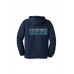 Harford Cheerleading glitter and rhinestone hooded jacket