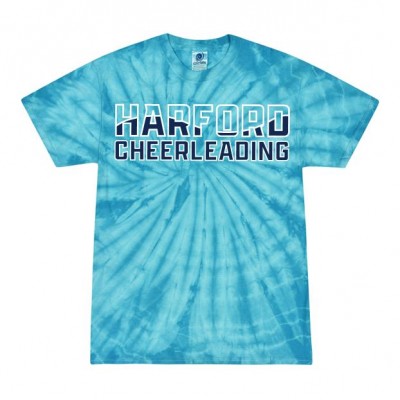 *Harford Cheerleading Teal tie dye tee *Harford Cheerleading Teal tie dye tee