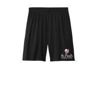 *St. Paul's Lutheran School black embroidered athletic short (Adult)) *St. Paul's Lutheran School black embroidered athletic short (Adult))