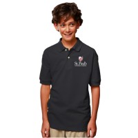 *St. Paul's Lutheran School black  embroidered polo (Youth) *St. Paul's Lutheran School black  embroidered polo (Youth)