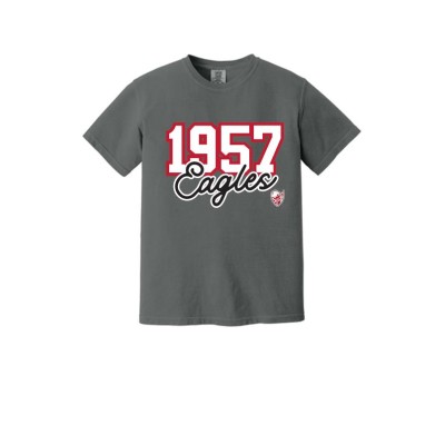 St. Paul's Lutheran School 1957 heavy weight comfort color tee-pepper)