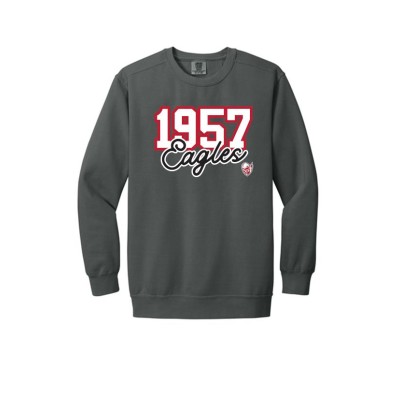 St. Paul's Lutheran School 1957 heavy weight comfort color crew neck sweatshirt (pepper)