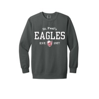 St. Paul's Lutheran School EAGLES heavy weight comfort color crew neck sweatshirt (pepper) St. Paul's Lutheran School EAGLES heavy weight comfort color crew neck sweatshirt (pepper)