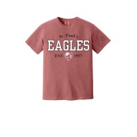 St. Paul's Lutheran School EAGLES heavy weight comfort color tee-crimson St. Paul's Lutheran School EAGLES heavy weight comfort color tee-crimson