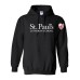 St. Paul's Lutheran School black hooded sweatshirt-  Isaiah 41:10 on back