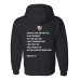 St. Paul's Lutheran School black hooded sweatshirt-  Isaiah 41:10 on back