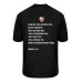 St. Paul's Lutheran School black t-shirt- Isaiah 41:10 on back