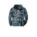 St. Paul's Lutheran School black tie dye hooded sweatshirt- Isaiah 41:10 on back