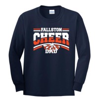  Fallston Cheer Dad navy long sleeve tee 2025
