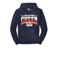  Fallston Cheer Mom navy hooded sweatshirt 2025