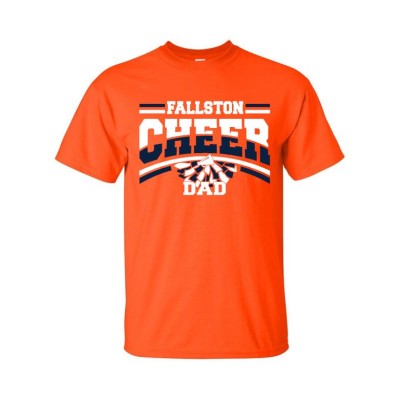  Fallston Cheer Dad orange tee 