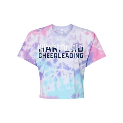Harford Cheerleading CROP tie dye tee 2