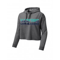 Harford Cheerleading Glitter and rhinestone crop hoody