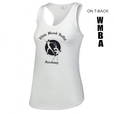 White Marsh Ballet T-back tank top white